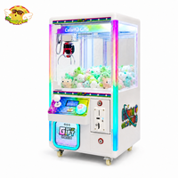 Machine à griffes cube colorée pour jouets, machine à griffes d'arcade compacte avec griffes de 60, 85, 100 mm et cabinet en métal et acrylique