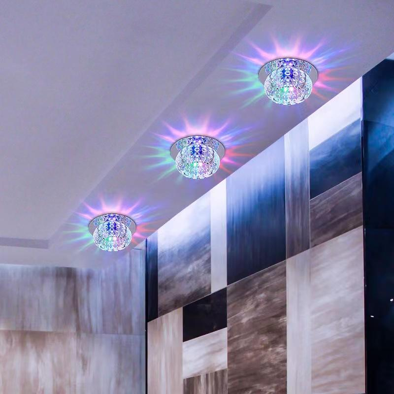 LED Flushbonading Light Indoor Light for Living Room bar Hotel Crystal Acrylic Ceiling Lamp