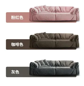 Set Sofa kain kustom furnitur 3 tempat duduk Sofa besar kualitas tinggi ruang tamu Sofa nyaman