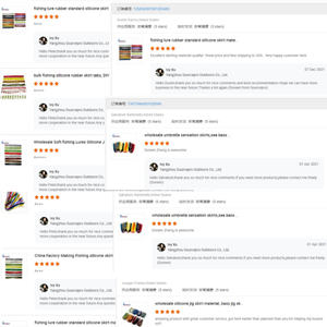 Silikon Memancing Jig Rok DIY Karet Memancing Jig Umpan Memancing Aksesoris Umpan Pemintal Umpan Pisau Sendok Cumi-cumi Rok - Product Image 5