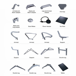 Sillas de Espera Modernas con Estructura de Acero Inoxidable, Banco Público Conectado para Uso en Exteriores, para Aeropuerto, Hospital, Oficina, Recepción, Banco - Product Image 5