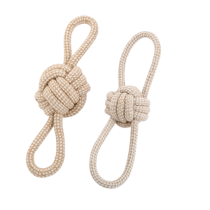 Giocattoli di corda di cotone per animali domestici con doppio anello: la corda di cotone non può mordere i giocattoli per cani <span class=keywords><strong>cattivi</strong></span> - Product Image 1
