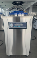 Stérilisateur à vapeur vertical haute pression BIOSTELLAR 50L avec affichage numérique, fonction minuterie, plage de température 116-134°C, autoclave