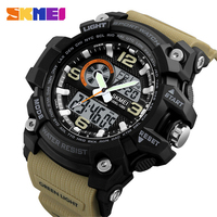 New Skmei 1283 Dual Time Relojes Hombre Waterproof Jam Tangan Sports Digital Wrist Watches