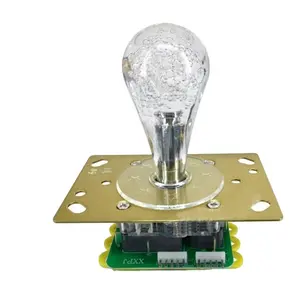 Joystick da máquina de jogo de cristal colorido com luz led