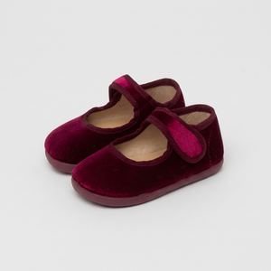 Zapatos Planos de Terciopelo para Niñas, Estilo Mary Jane, Color Sólido, con Hebilla, Antideslizantes, con Soporte de Arco, Ligeros, para Bebés de 0 a 6 Meses - Product Image 1