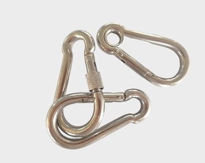 Mosquetón de 1.5, 3 y 4 pulgadas DIN5299C de alta resistencia, mosquetón de acero inoxidable 304, gancho de resorte, clip de seguridad, mosquetón metálico. - Product Image 2