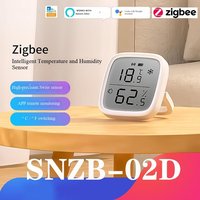 2 Paket SONOFF SNZB-02D Zigbee LCD Sensor Suhu dan Kelembapan Pintar Pemantauan Jarak Jauh Otomatisasi Rumah Alexa/Google Home Baterai