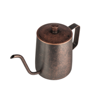 Bouilloire à café à col de cygne pour ensembles de thé Design ergonomique pour un versement pratique