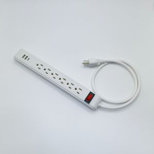 Multiprise de type américain de haute qualité avec <span class=keywords><strong>6</strong></span> prises pour rallonge d'appareils ménagers et de bureau - Product Image 4