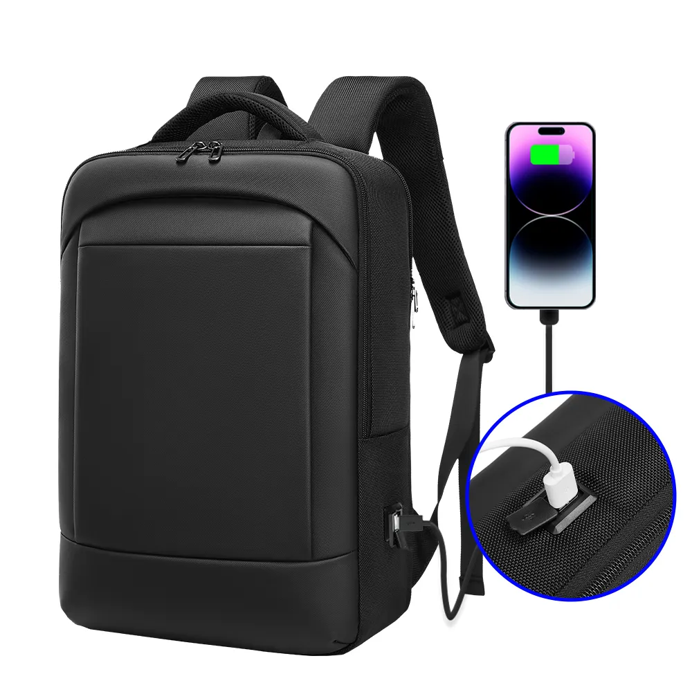 Eurcool Anti hırsızlık Usb şarj iş çantası erkekler için iş not defteri geri paketi akıllı seyahat 15.6 inç Laptop sırt çantası