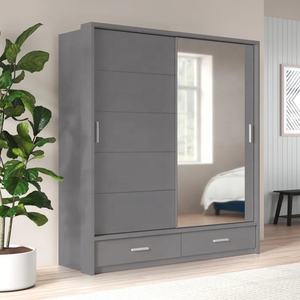 Armoire à Double portes moderne et populaire de haute qualité, Armoire de Style européen avec miroir de Dressing pour meubles de chambre à coucher - Product Image 2