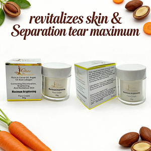 Crème Éclaircissante Maximale Visage Huile <span class=keywords><strong>de</strong></span> Carotte Huile d'Argan Collagène Anti-Âge Corrige les Taches Revitalise pour Peaux Sèches et Foncées - Product Image 5