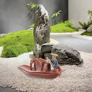 Decoración de pecera, pequeño y bonito barco Retro, decoración de Acuario, accesorio de cerámica <span class=keywords><strong>para</strong></span> pecera, juguete de pez seguro <span class=keywords><strong>para</strong></span> <span class=keywords><strong>Betta</strong></span> Cichlid - Product Image 4