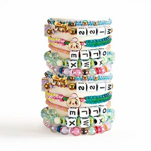 Girls DIY Creative Handmade Plastic <b>Beaded</b> Jewelry <b>Braiding</b> Toy Set Holiday Gift Craft Kit - Product Image 4
