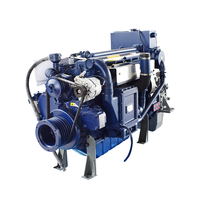 Moteur diesel marin Weichai WP6C185-21 4 temps 9L multicylindres, démarrage électrique, boîte de vitesses, pompe à eau de mer, haute productivité