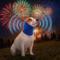 Couvre-tête et cou pour chien de compagnie, apaisant, confortable, moderne, en polyester, anti-peur, réduction du bruit du tonnerre, chaud, toutes saisons