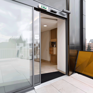 Système d'entrée commercial moderne en verre pour vitrine, à rupture de pont thermique, économe en énergie, insonorisant, pour hall d'hôtel de luxe - Product Image 2