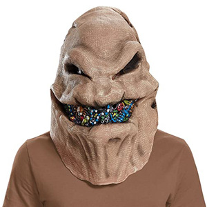 Maschera in Latex per Halloween Bagman, Maschera Occhi Intera Spaventosa e Divertente, Design Bianco a Doppio Strato per Mascherata - Product Image 1