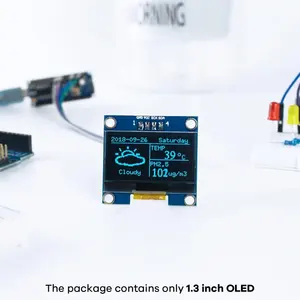 ブルー/ホワイト1.3インチSH1106 OLEDディスプレイモジュール128x64ピクセルIIC I2Cスクリーン<span class=keywords><strong>Arduino</strong></span>/Raspberry Piに対応 - Product Image 6
