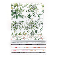 Sous-verres de sublimation arrière en liège céramique cadeau de lierre pour ensemble de boissons pour les tapis de table à manger