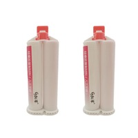 Masque de moulage gingival pour implants 2026, à prise rapide, 2 x 50 ml, rose, silicone dentaire haute fluidité, matériau supplémentaire pour implants, 2 ans