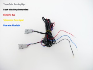 Luces LED de Circulación Diurna de 3 Funciones, Color Ámbar, Azul y Blanco, Luces Intermitentes, Faros Antiniebla para Toyota <span class=keywords><strong>Prius</strong></span> 2019-2023, 2 Piezas, 12 V, Luces LED DRL - Product Image 6