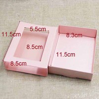 Boîte en papier simple multicolore pour bijoux colliers lunettes montres estampage emballage cadeau