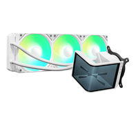 Offre Spéciale TRYX PANORAMA SE ARGB 360 Blanc et Noir Refroidisseur Liquide avec Écran Incurvé et Vidéo 3D pour Ordinateur de Jeu CPU