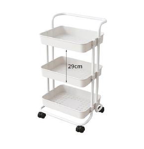 Panier en plastique de cuisine et de bureau, organisateur de rangement à 3 niveaux, étagère de rangement, chariot utilitaire, chariot de rangement - Product Image 1