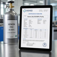 Gas Xenón Certificado por DOT, Pureza 5N, para Uso Médico e Iluminación, Fabricante Verificado, Stock en Norteamérica