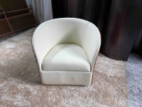 Fauteuils de salle à manger modernes en cuir capitonné, style nordique de luxe contemporain, fauteuil convertible d'appoint, éco-responsable pour villa et maison