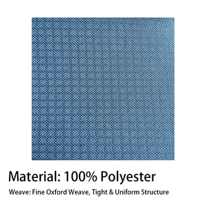 Tissu en polyester bleu à grille invisible 300D, luxueux, respirant, conforme à la norme REACH, imperméable, expédié rapidement et en toute sécurité pour une utilisation automobile - Product Image 2
