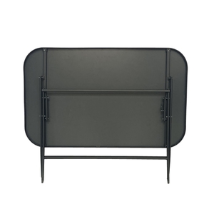 Fabrik-Bistro-Klappstühle und Tisch-Set Tragbare Stahlstühle Rechteckiger Glastisch Garten-Esszimmer-Set - Product Image 4