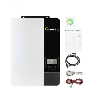 Growatt <span class=keywords><strong>SPF5000</strong></span> <span class=keywords><strong>Es</strong></span> 3kw/5kw/8kw/10kw Onduleur PV hybride simple CA hors réseau avec contrôleur Char MPPT Puissance nominale de 100kw - Product Image 1