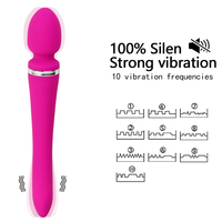Échantillon Gratuit - Vibrateur Baguette Sexuelle Rotatif à 360 Degrés pour Femme - Vibrateur Flexible Radial