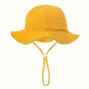 Nuevo Sombrero de Sol Estampado para Bebé y Niño Pequeño, Gorro de Pescador Flexible de Paja Ecológica con Diseño Casual para Viajes y Pesca, Venta al por Mayor - Product Image 4