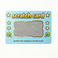 Carte à gratter personnalisée en carton avec impression offset et revêtement à gratter gris pour jeu de récompense ou cadeau de mariage