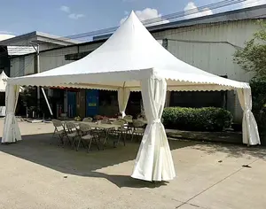 3 x3m / 4 x4 מ '/5 x5 מ'/6 x6m אוהל פגודה עם מסגרת אלומיניום גזיבו עבור אירוע מסחרי מופע פגודה חיצונית למכירה