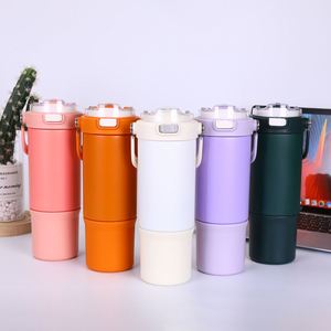 High Quality Custom 900ml <b>Double</b>-<b>Wall</b> Stainless Steel Coffee <b>Mug</b> with Insulated Lid Handle and Straw Titanium Bottle Opener - Product Image 3