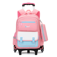 Venta directa de fábrica, mochila de estudiante desmontable de gran capacidad, mochila multicapa para niños y niñas