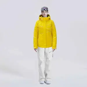 厂家直销女士户外运动春季黄色雪服滑雪服