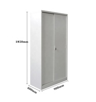 JF-SD01 Métal Coulissante 2 Portes Armoire de Bureau Document Dépôt Placard De Rangement avec 4 Plateau Commercial Meubles Classeur