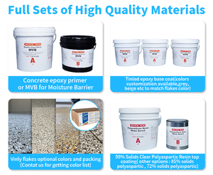 <span class=keywords><strong>Kit</strong></span> de résine époxy polyaspartique polyurée pour revêtement de sol de garage avec copeaux mélangés de 1/4 po résistants à l'usure - Product Image 4