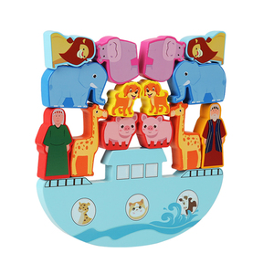 Đồ Chơi Bằng Gỗ Trẻ Em Noah Của Ark Động Vật Cân Bằng Xếp Chồng Lên Nhau Khối Xây Dựng Giáo Dục Sớm Giác Ngộ Máy Tính Để Bàn Đồ Chơi Câu Đố Trò Chơi Cho - Product Image 1