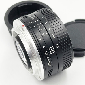 50mm F1.7 Metall-Objektiv mit Großer Blende Standard-Prime-Objektiv für Vollformat Porträt-Objektiv mit Manueller Fokussierung für <span class=keywords><strong>Canon</strong></span> EOS EF M42 Nikon F SLR-Kamera - Product Image 6