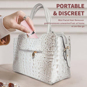 Portable femmes électrique <span class=keywords><strong>visage</strong></span> rasage épilateur rouge à lèvres épilation Instrument anglais batterie pour <span class=keywords><strong>Amazon</strong></span> commerce transfrontalier - Product Image 4