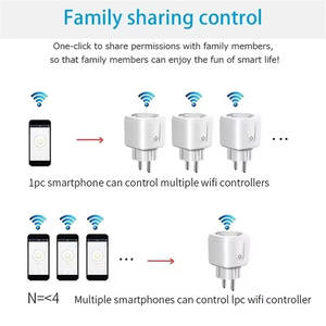 Enchufe Inteligente DODOUP Tuya 20A WIFI EU, Monitor de Energía, Función de Cuenta Regresiva, Compatible con <span class=keywords><strong>Google</strong></span> <span class=keywords><strong>Home</strong></span>, Alice, Alexa - Product Image 2