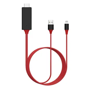 Adaptador iPhone Hdmi iPad Lightning Usb Red Ethernet 1080p