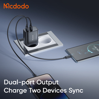 Mcdodo 507 Vente en gros Chargeur mural rapide USB 12W pour Smartphone Double chargeur rapide USB Adaptateur de voyage